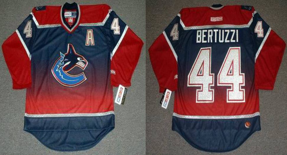2019 Men Vancouver Canucks #44 Bertuzzi Red CCM NHL jerseys